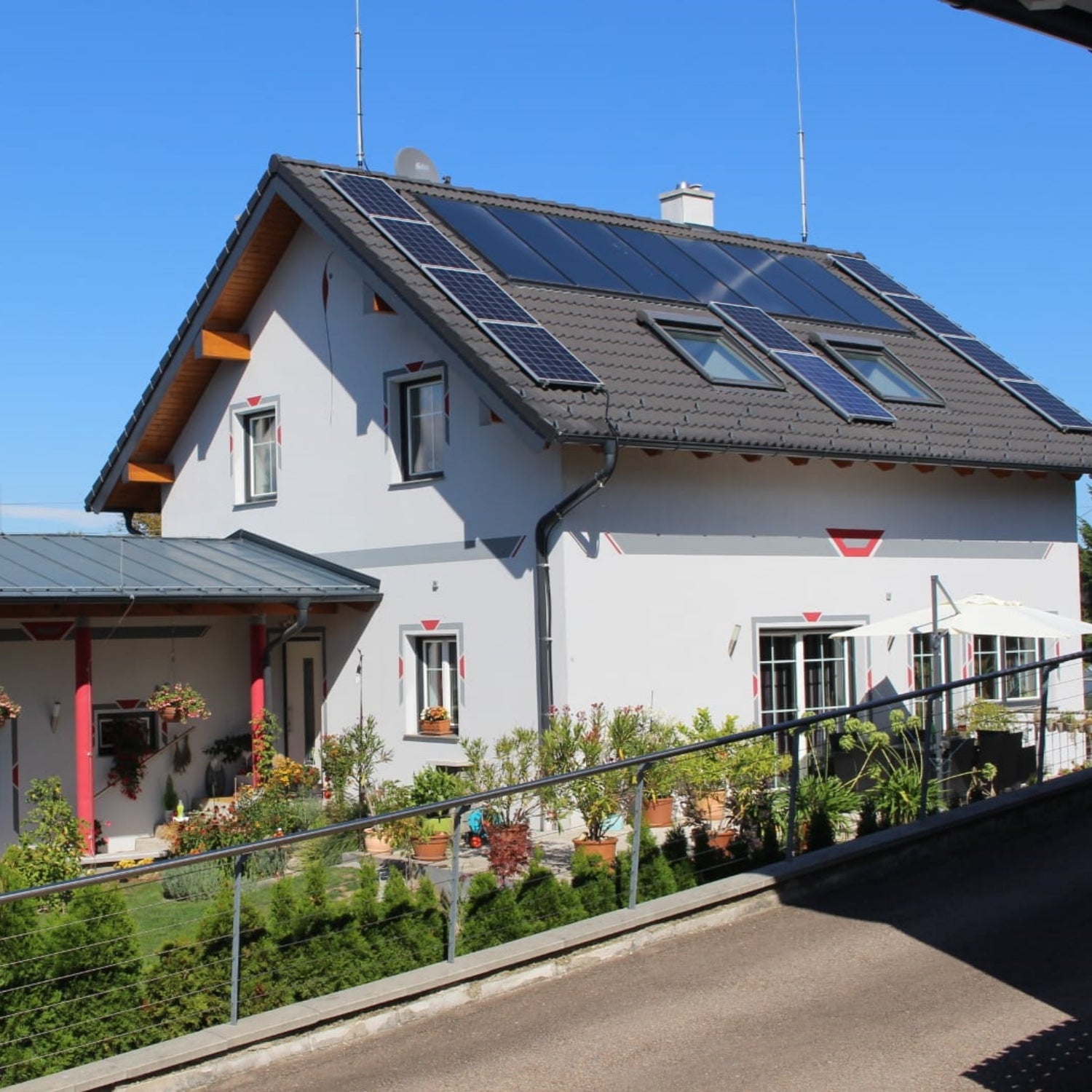 Balkon-Solaranlage